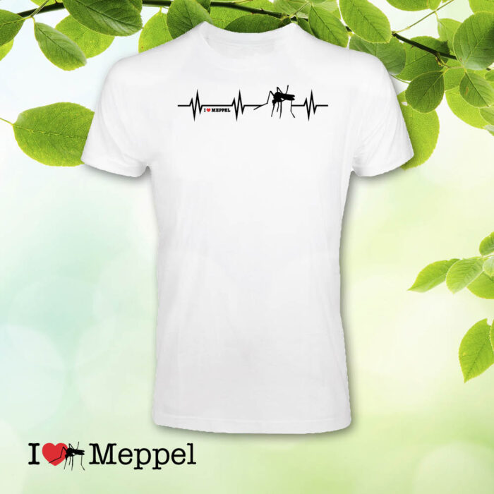 Meppel t-shirt cadeau souvenir ilovemeppel I love Meppel Meppelshirt heartbeat hartslag