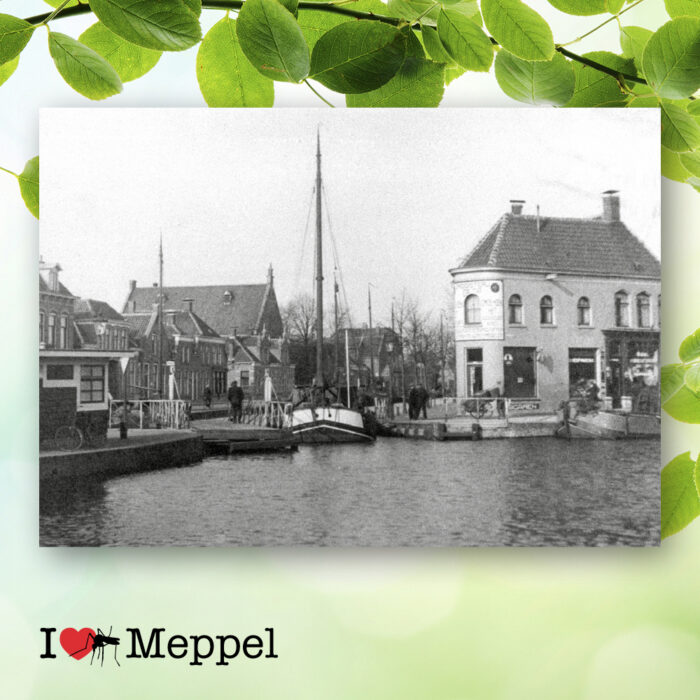 foto oud meppel tipbrug emmabrug heerengracht gasgracht oosteinde poster meppel wanddecoratie meppel cadeau meppeler mug i love meppel