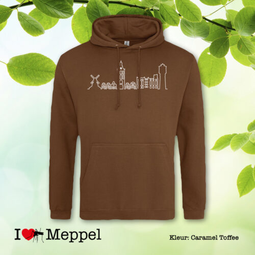 Meppel trui hoodie capuchontrui cadeau souvenir ilovemeppel I love Meppel Meppelshirt skyline Meppel Möppelt meppeler toren