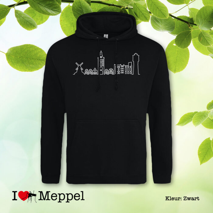 Meppel trui hoodie capuchontrui cadeau souvenir ilovemeppel I love Meppel Meppelshirt skyline Meppel Möppelt meppeler toren
